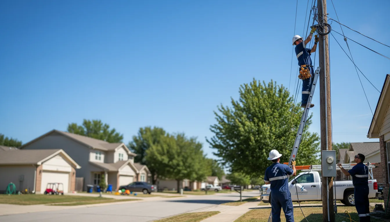 Residential electrician providing installation services in West Union, IL
